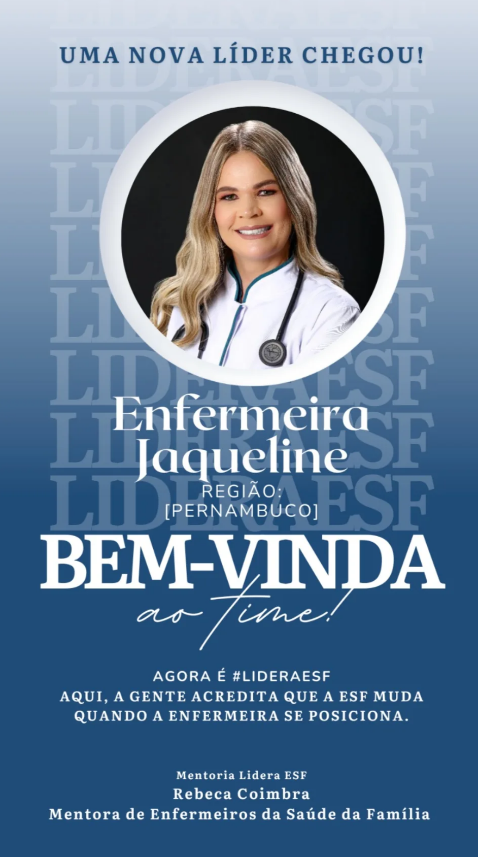 Depoimento de aluna da mentoria Lidera ESF