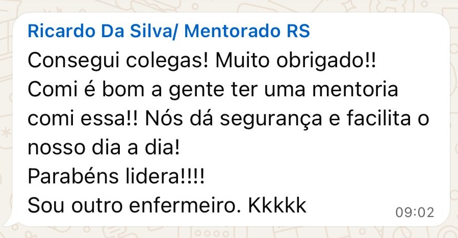Feedback Mentoria Lidera ESF