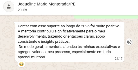 Feedback Mentoria Lidera ESF